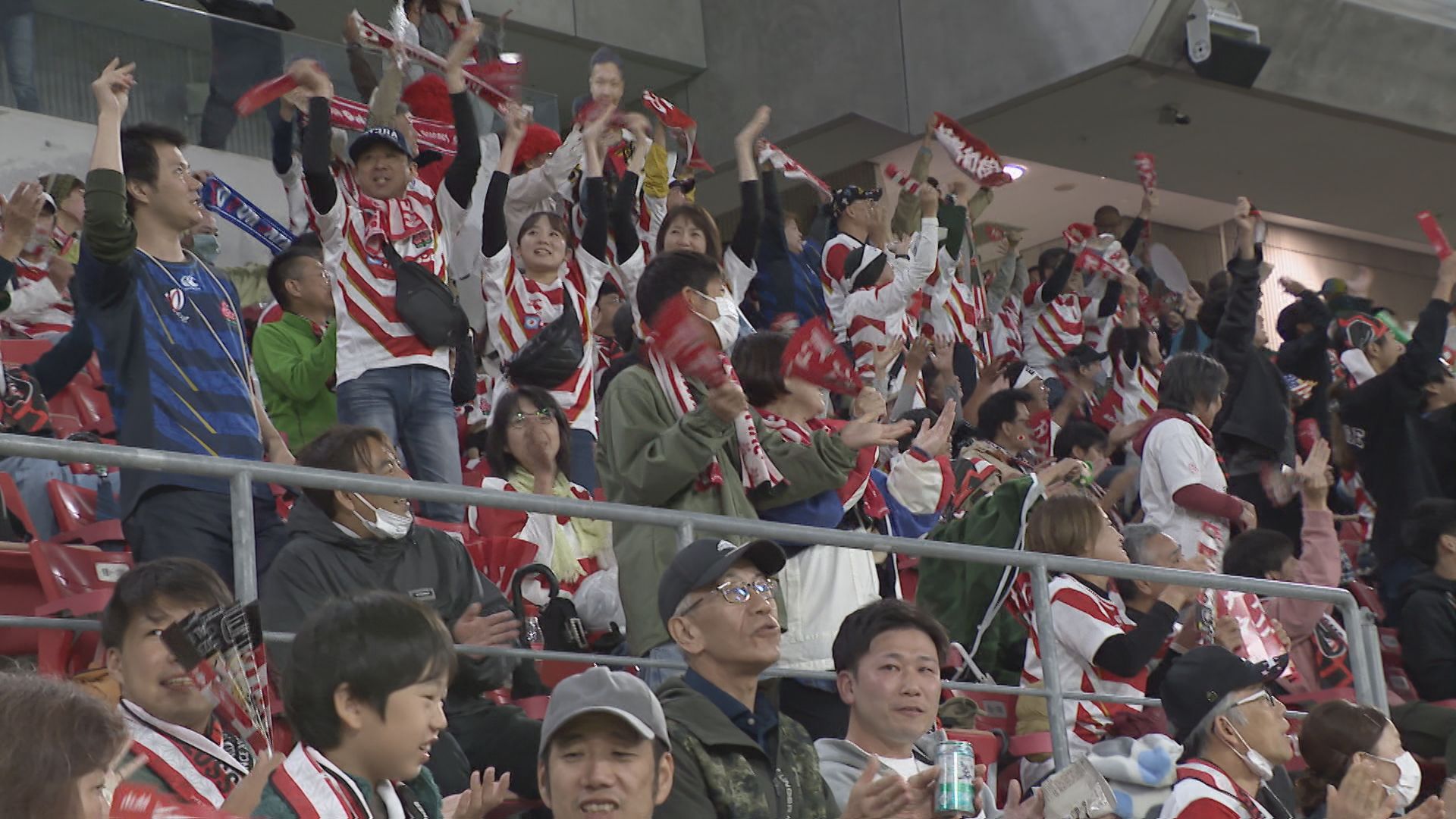 ラグビーワールドカップアルゼンチン戦　パブリックビューィング行われ、熱い声援が送られるも日本は惜敗　愛知・豊田市