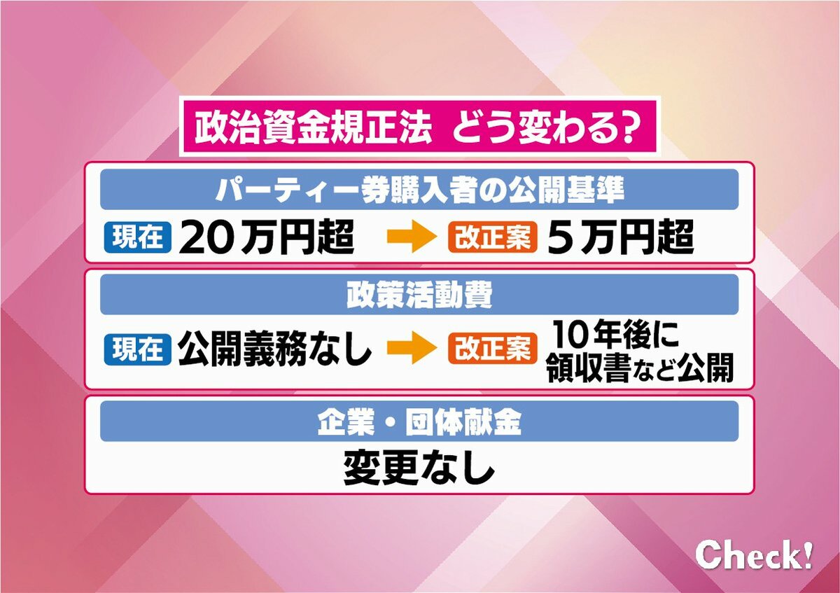 10年後じゃないと都合が悪いことがあるのかな」 政治資金規正法の改正