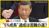 中国の国会にあたる“全人代”開幕「GDP成長率目標は5％前後」としながらも…市民の間では消費の低迷が“顕著”【news23】|TBS NEWS DIG
