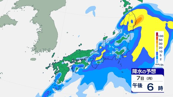 【大雨情報】近畿地方 7日夜のはじめ頃にかけてと8日明け方から9日にかけて局地的に雷を伴った激しい雨に【雨雲シミュレーション】 | 富山のニュース|天気・防災|チューリップテレビ