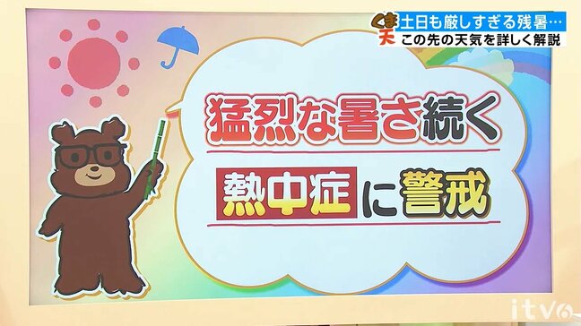 土日の天気 猛烈な暑さ続く所も 熱中症に警戒 愛媛|TBS NEWS DIG