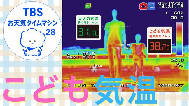 1年のうち半分が「夏」！！「こども気温」を知って“いい日陰”を探そう！！【気象予報士・森朗のお天気タイムマシン】|TBS NEWS DIG