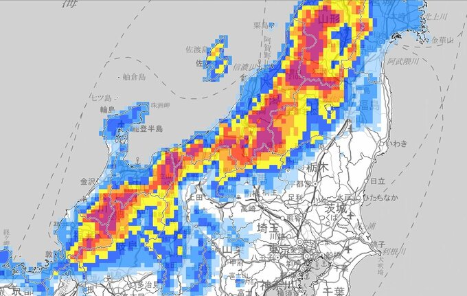 【強烈寒波】いつまで続くのやら…あす夕方まで新潟・富山70cm　石川・福井60㎝の降雪予想【大雪と雨のシミュレーション13日まで】|TBS NEWS DIG
