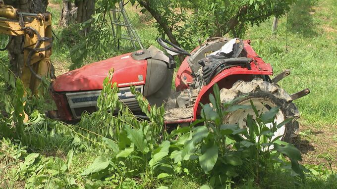 トラクターが急斜面を転落【画像あり】運転していた89歳男性が死亡　自力で自宅に戻り救急搬送　長野・飯田市　|　SBC NEWS | 長野のニュース | SBC信越放送