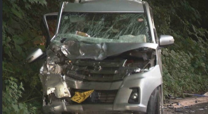 大型トラックと軽乗用車が正面衝突　軽運転の50代男性が重体|TBS NEWS DIG