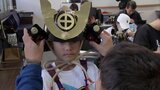 「島津入城４２０年記念祭」を前に　子どもたちが武者行列のよろいかぶと作り　|　MRTニュース ｜ ＭＲＴ宮崎放送