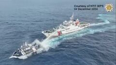 南シナ海で中国海警局が“放水砲・体当たり”か  フィリピン当局が映像公開| TBS CROSS DIG with Bloomberg