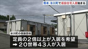 「体を伸ばして寝られる」熊本地震から1か月 初の仮設住宅入居も定員2倍以上の希望者　熊本・氷川町|TBS NEWS DIG