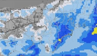 【気象情報】近畿地方　６日夕方から７日夜遅くにかけて大気の状態が非常に不安定に　1時間降水量は多い所で　近畿南部50ミリ予想【雨と風のシミュレーション】　|　富山のニュース｜天気・防災｜チューリップテレビ