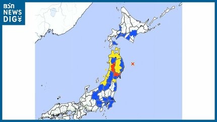 新潟県で『長周期地震動』観測 下越で階級2・中越で階級1【三陸沖の