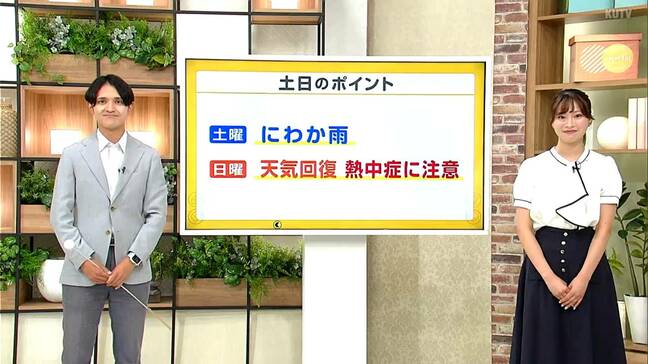 高知の天気 土曜はにわか雨 日曜は天気回復も熱中症に注意 気象予報士資格を持つ中屋裕貴記者が解説|TBS NEWS DIG
