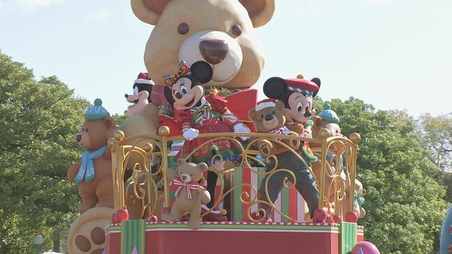 あすから東京ディズニーリゾートでクリスマスイベント　10年ぶりに刷新されたパレードが先行公開　サンタクロースの登場は11年ぶり|TBS NEWS DIG