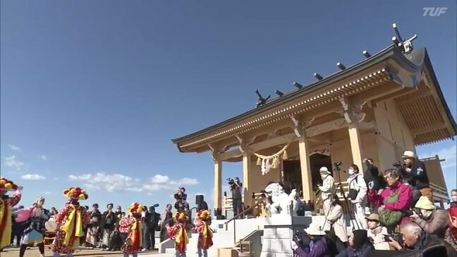 震災の津波で流失した神社が13年ぶりに再建　伝統の田植踊を奉納　福島|TBS NEWS DIG