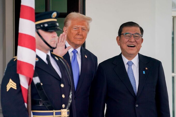 黄金時代追求の日米首脳会談、市場に安堵感－株価にはややプラス