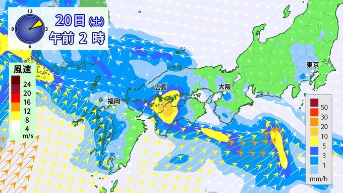 【警報級の大雨のおそれ】20日（土）頃 西日本で　しばらく続いた梅雨の晴れ間から長い梅雨空に【21日（日）までの雨と風シミュレーション】※18日午前7時半更新|TBS NEWS DIG