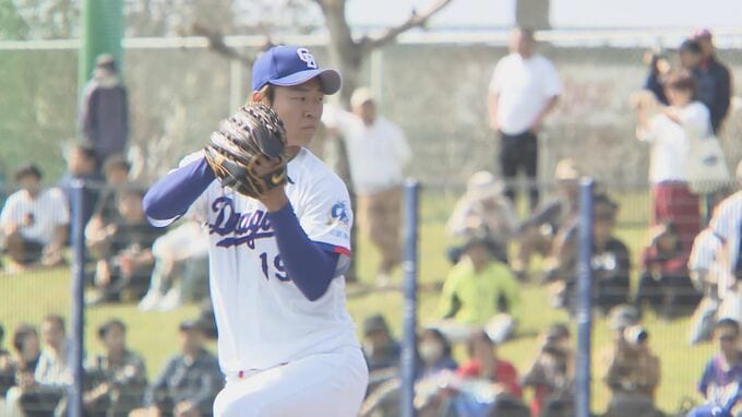 侍ジャパン最年少・髙橋宏斗がWBC公式球で154キロ！「怪我をしないこと」を最優先に 中日沖縄キャンプ　|　名古屋・愛知・岐阜・三重のニュース【CBC news】 | CBC web