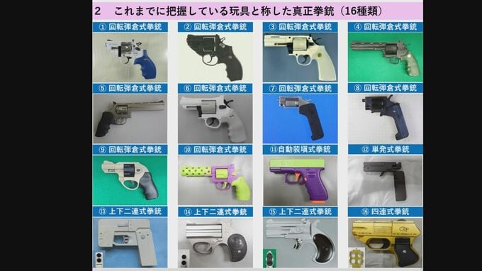 国内外のインターネット通販サイトに違法な“中国製のおもちゃ拳銃” 「絶対に購入しないでほしい」警察庁が注意喚起|TBS NEWS DIG