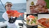 【 片原恵麻 】　新島沖で良型キンメダイをキャッチ　刺身＆煮付けの自家製フルコースに「絶品すぎました」|TBS NEWS DIG