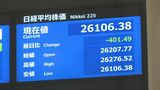 日経平均株価 一時400円超安|TBS NEWS DIG