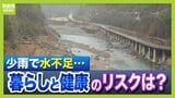 【少雨で水不足】『取水制限』or『給水制限』"断水"のおそれがあるのは? 水質への影響、水道水が〇〇色になると要注意...カビのにおいがしたら?【水ジャーナリストら解説】|TBS NEWS DIG