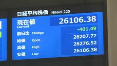 日経平均株価 一時400円超安| TBS CROSS DIG with Bloomberg