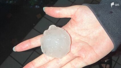 石を投げられたような感じ」ゴルフボール大の“ひょう”も 大気不安定で