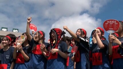 黄色い声援もらいたい！」「キャーッて聞こえた」「これ見るために入学
