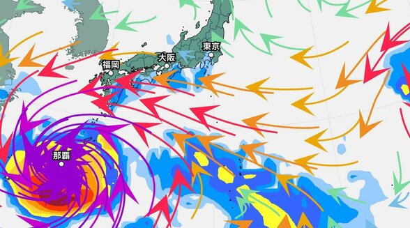 【台風情報】大型で非常に強い台風13号（ドルフィン）西に進む…中心気圧945hPa・7日（金）8日（土）に沖縄通過の見込み【雨と風のシミュレーション】　|　富山のニュース｜天気・防災｜チューリップテレビ