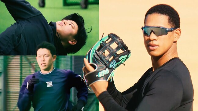 【ファイターズ】新人合同自主トレ2日目 北海道出身選手が大きな目標を持ち練習に励む 8年目の万波中正も自主トレ公開 おみくじ「凶」でもレギュラーの座へ全力|TBS NEWS DIG
