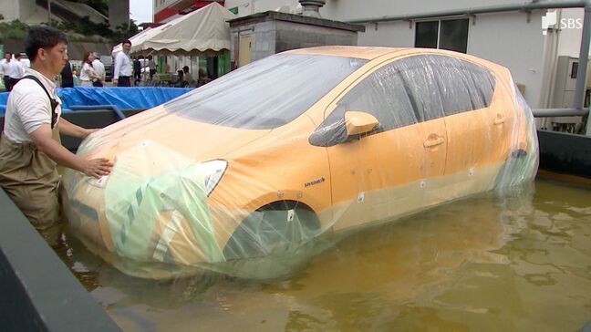 「車が水に浮いています」特殊シートは問い合わせ3~4倍に「当日は200台以上が」遊技施設の立体駐車場も開放 記録的大雨から車の水没どう防ぐー台風10号の教訓|TBS NEWS DIG