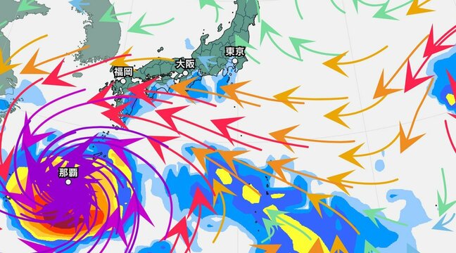 【台風情報】大型で非常に強い台風13号(ドルフィン)西に進む…中心気圧945hPa・7日(金)8日(土)に沖縄通過の見込み【雨と風のシミュレーション】|TBS NEWS DIG