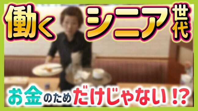 【何歳まで働きますか?】年齢重ねるほど「お金以外」の意味を重視するシニアが多い?一方で「仕組みの不十分さ」や「シニアの先入観」が就労のハードルに|TBS NEWS DIG