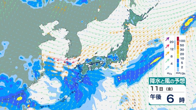 13日にかけて大雨に警戒…大気の不安定な状態続く　北日本は強風・高波、西日本は猛暑のおそれ【雨と風のシミュレーション】|TBS NEWS DIG