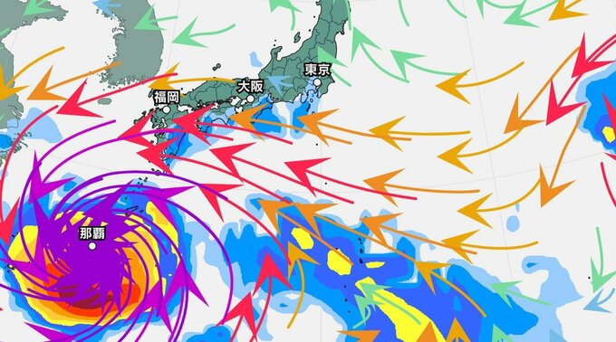 【台風情報】大型で非常に強い台風13号（ドルフィン）西に進む…中心気圧945hPa・7日（金）8日（土）に沖縄通過の見込み【雨と風のシミュレーション】　|　富山のニュース｜天気・防災｜チューリップテレビ
