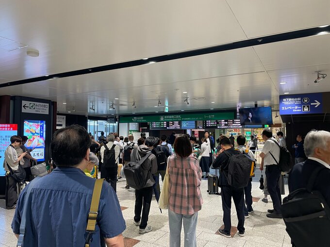 東北新幹線・東京ー仙台間（上下）人身事故の影響で運転見合わせ　運転再開の見込み立たず|TBS NEWS DIG