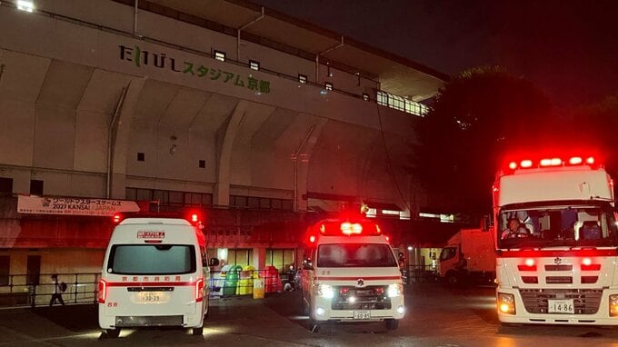 体調不良訴えた男女23人を救急搬送　陸上競技大会で集団食中毒か　たけびしスタジアム京都　|TBS NEWS DIG