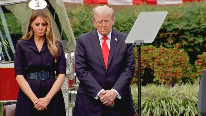 アメリカ同時多発テロから24年　トランプ大統領「私たちは9月11日を決して忘れない」 184人犠牲の国防総省追悼式に出席