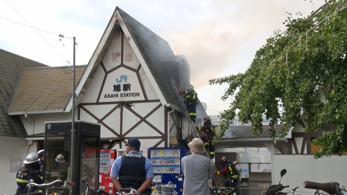 火事で駅舎が半焼したJR土讃線・旭駅　１０日午前１０時から利用を再開
