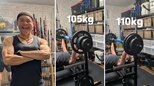【 照英 (52) 】ベンチプレス「105kg」→「110kg」に重量更新　「まだまだいけるぞ！あきらめるな」　22歳当時の最大155kgへさらに前進|TBS NEWS DIG