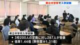 「全体の倍率は1.44倍」高知県内３校の県立中学校で入学試験行われる|TBS NEWS DIG