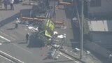 タンクローリーが信号機に突っ込み横転 男性2人がけが | 福岡のニュース|RKB NEWS|RKB毎日放送