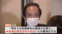 日銀新総裁人事「植田和男」氏への市場の受け止め“徐々に政策修正” 日経平均一時400円以上下落も【記者中継】| TBS CROSS DIG with Bloomberg