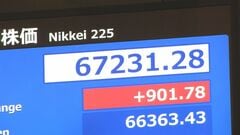 【速報】日経平均 史上初の6万7000円突破 一時900円以上値上がり　半導体関連株などがけん引も過熱感| TBS CROSS DIG with Bloomberg