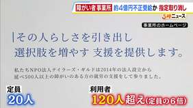 障がい者支援めぐり複数の不正確認…八尾市が事業所の指定取り消し「制度の抜け穴突かれた」　給付金4億円以上不正受給か…利用者は定員の“6倍”　勤務実態ない指導員の加算金請求も|TBS NEWS DIG
