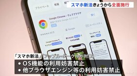 「スマホ新法」きょうから全面施行　対象はAppleとGoogle|TBS NEWS DIG