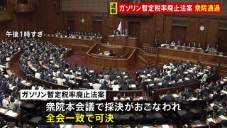 ガソリンの暫定税率廃止法案が衆議院を通過　与党側は月内成立を目指す| TBS CROSS DIG with Bloomberg