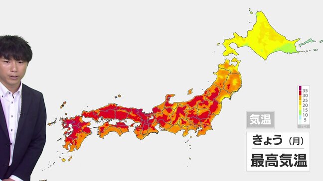 西日本で全国初の猛暑日か 北日本でも真夏並みの暑さ 週の後半は梅雨の走りで気温大幅ダウン|TBS NEWS DIG
