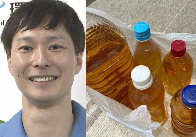 【 ごみ清掃芸人 】使用済み食用油のリサイクル「油は一般的に凝固剤で固めて可燃ごみになりますが、資源として受け取って貰えば　ごみも減ります！」【マシンガンズ滝沢】|TBS NEWS DIG