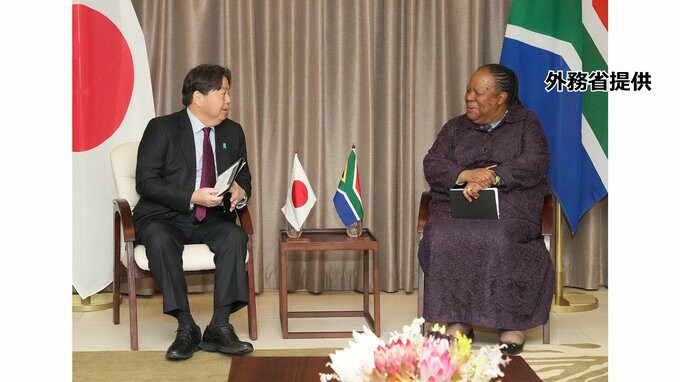 日・南アフリカ外相会談　食料安全保障での協力を確認　穀物不足に懸念高まるなか
