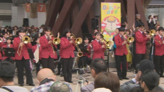 「ガルガンチュア音楽祭」開幕祝い金沢駅前でオープニングファンファーレ　|　石川県のニュース｜MRO北陸放送